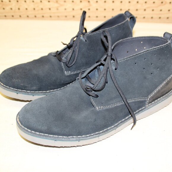 Clarks Collection Men's Chukka Boots Size 11.5 Suede Blue - Picture 1 of 13